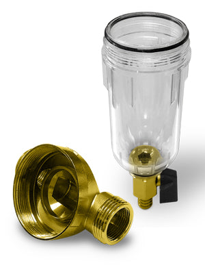 Reusable Whole House Spin Down Pre-Filter to Remove Sediment, Rust, Sand from the Water, 40 Micron, ¾ or 1 Inch Inlet/Outlet