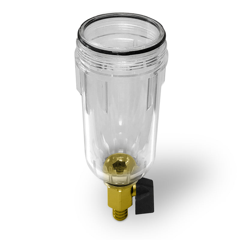 Reusable Whole House Spin Down Pre-Filter to Remove Sediment, Rust, Sand from the Water, 40 Micron, ¾ or 1 Inch Inlet/Outlet