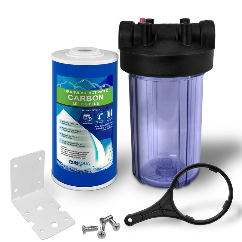 thumbnail image 2 of Aquafilter Whole House Water Filter Set – 3-Stage Replacement For Sediment, Carbon & CTO, 10" 2 of 4
