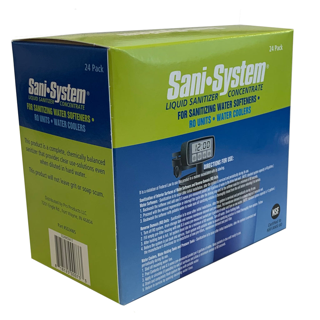 Pro Products SANI-SYSTEM SS24WS Liquid Sanitizer Concentrate for WATER SOFTENER