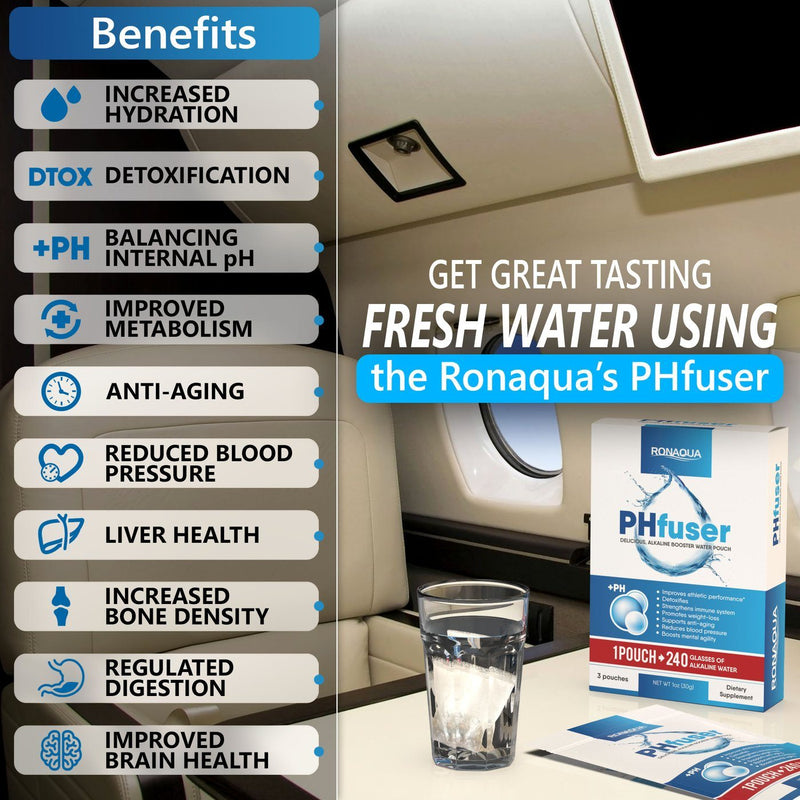 Ronaqua PHfuser Alkaline Water Filtration Pouch Health Benefits