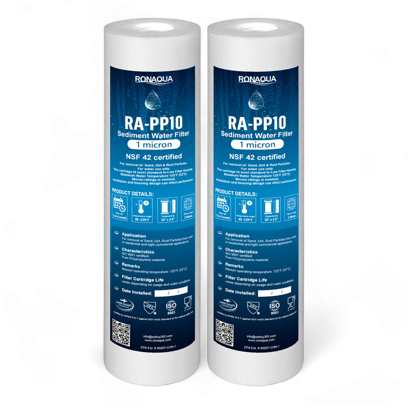 10 Inch 1 Micron Sediment Water Filter Cartridge with Four Layers of Filtration