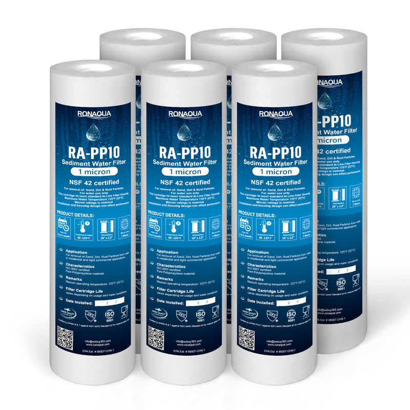 10 Inch 1 Micron Sediment Water Filter Cartridge with Four Layers of Filtration