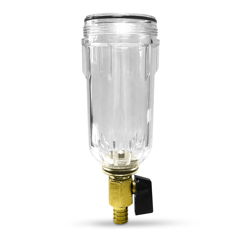 Reusable Whole House Spin Down Pre-Filter to Remove Sediment, Rust, Sand from the Water, 40 Micron, ¾ or 1 Inch Inlet/Outlet