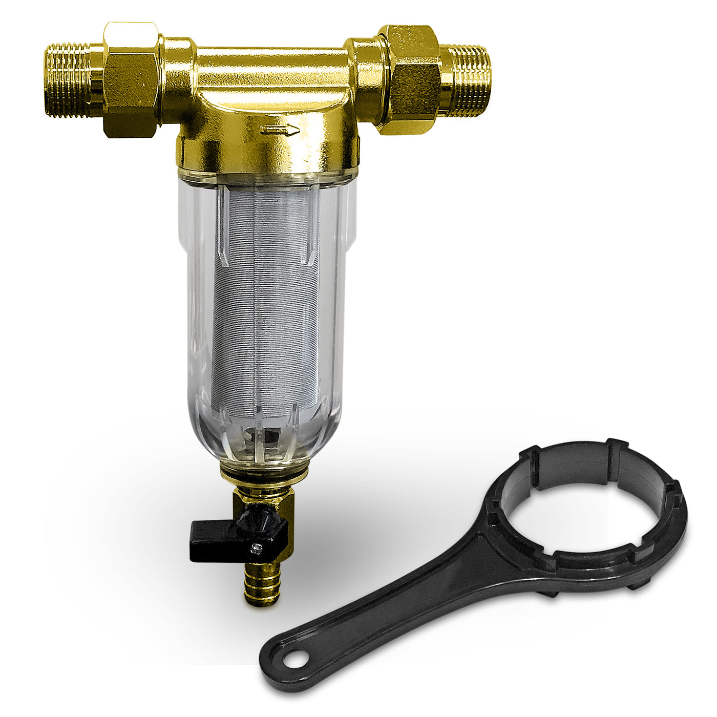 Waterdrop Spin Down Sediment Filter, Backwash Whole House Filter For Well Water