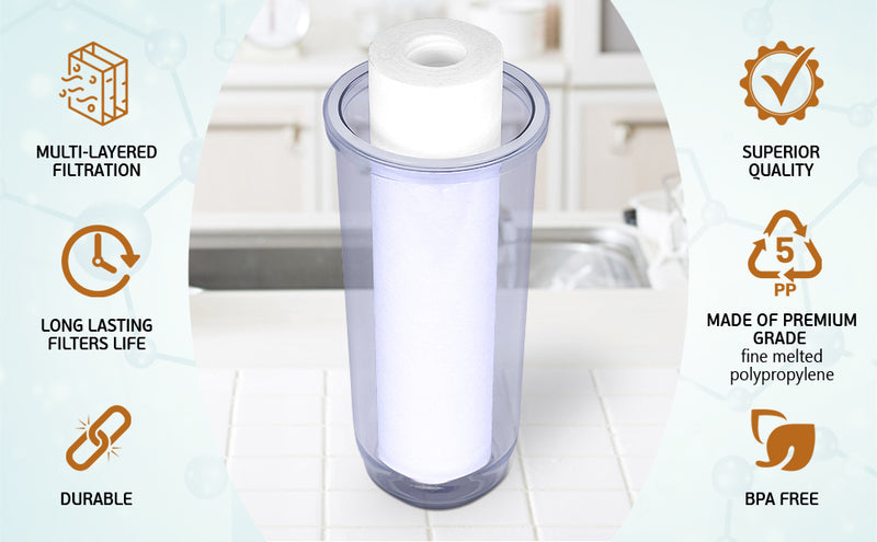 10 Inch 5 Micron Sediment Water Filter Cartridge with Four Layers of Filtration