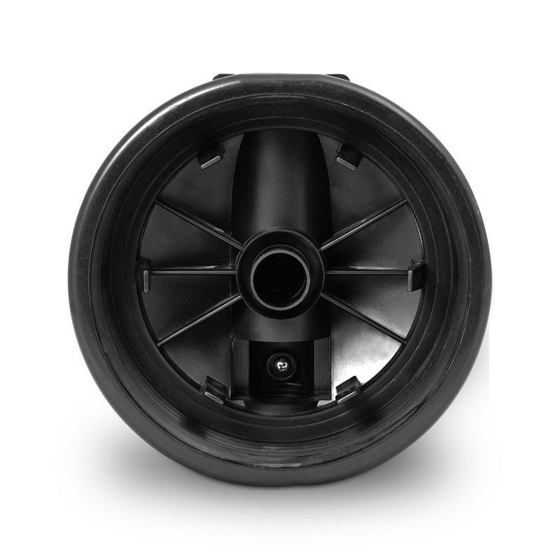 20 Inch Transparent 5 Micron Activated Carbon Block Whole House Water Filter Housing Cap, Bottom View