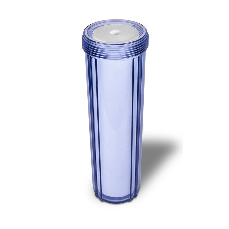 20 Inch 5 Micron Sediment Whole House Water Filter Transparent Body, View 3