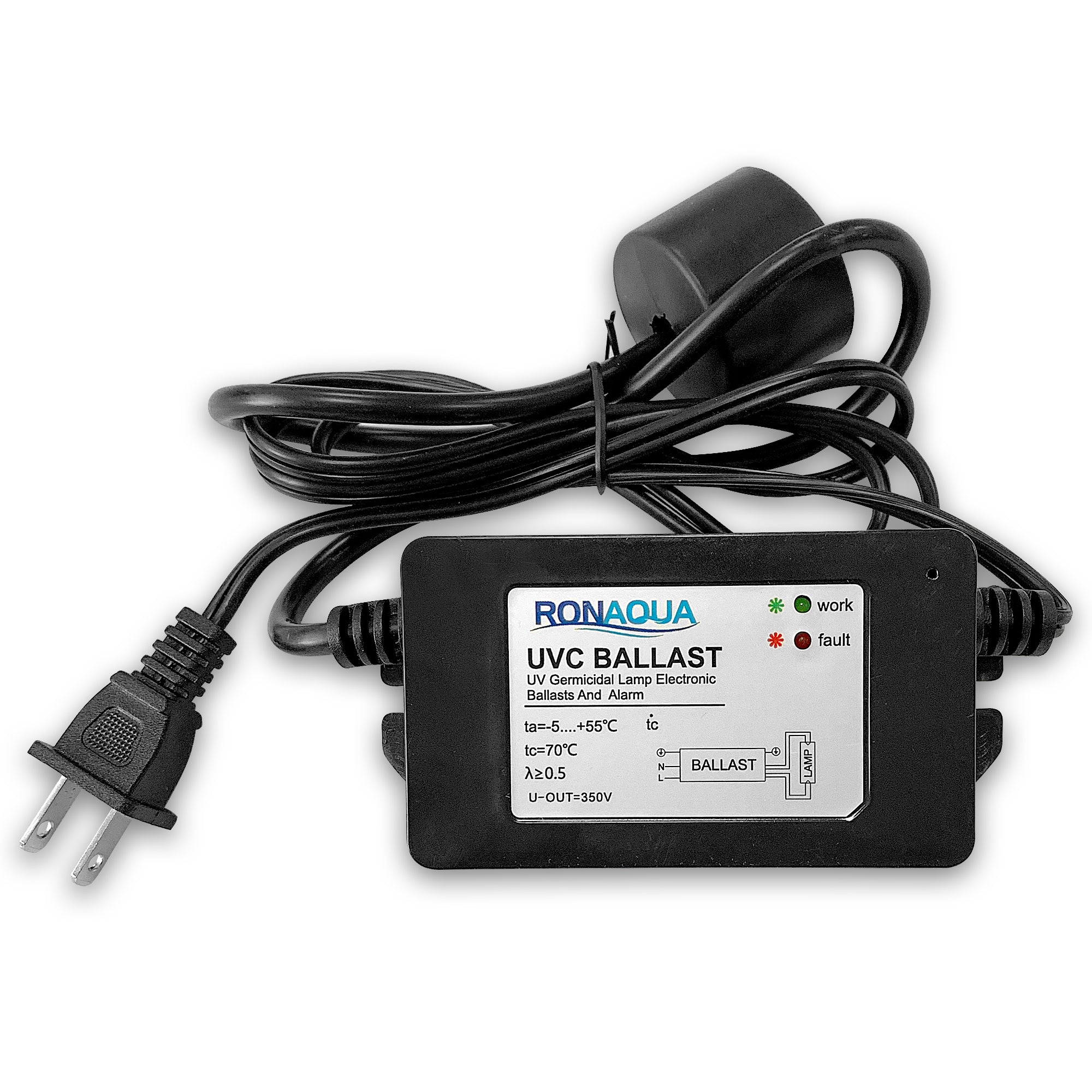 UV Ballast 55W Ultraviolet Water Filter Whole House 12 GPM RONAQUA