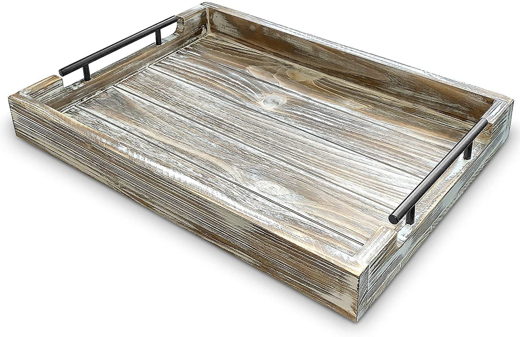 Decorative Large Rustic Wooden Tray