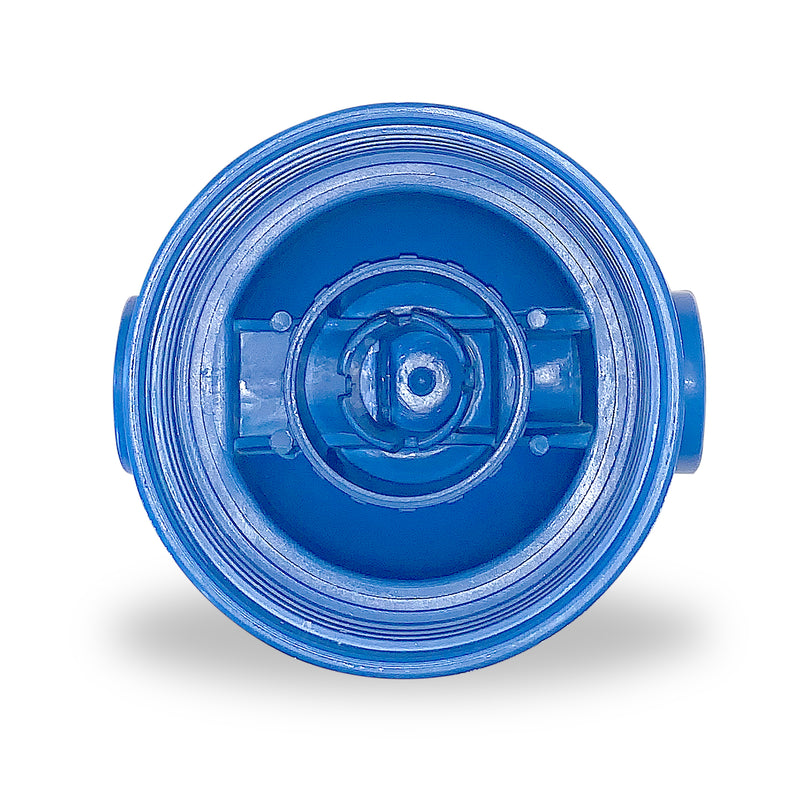 European Design Transparent Standard 10 inch Water Filter Housing, Presser Relief Button, 3/4” Inlet/Outlet Brass Port, Mounting Hardware Included, Accepts Standard 10”x 2.5” Cartridges