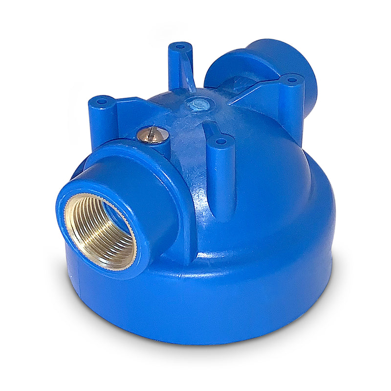 European Design Transparent Standard 10 inch Water Filter Housing, Presser Relief Button, 3/4” Inlet/Outlet Brass Port, Mounting Hardware Included, Accepts Standard 10”x 2.5” Cartridges