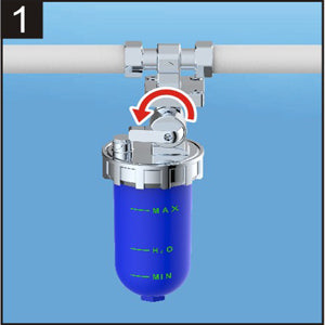 Polyphosphate Feeder Scale Inhibition Whole House Inline System to Correct Harms Caused By Inorganic Groundwater Impurities Helps Avoid Scale Accrual on Water Heaters and Boilers Vertical Connection