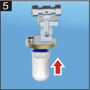 Polyphosphate Feeder Scale Inhibition Whole House Inline System to Correct Harms Caused By Inorganic Groundwater Impurities Helps Avoid Scale Accrual on Water Heaters and Boilers Vertical Connection