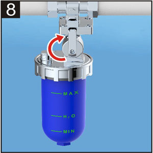 Polyphosphate Feeder Scale Inhibition Whole House Inline System to Correct Harms Caused By Inorganic Groundwater Impurities Helps Avoid Scale Accrual on Water Heaters and Boilers Vertical Connection