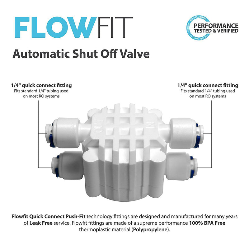 Auto Shut Off Valves for a Standard Reverse Osmosis System