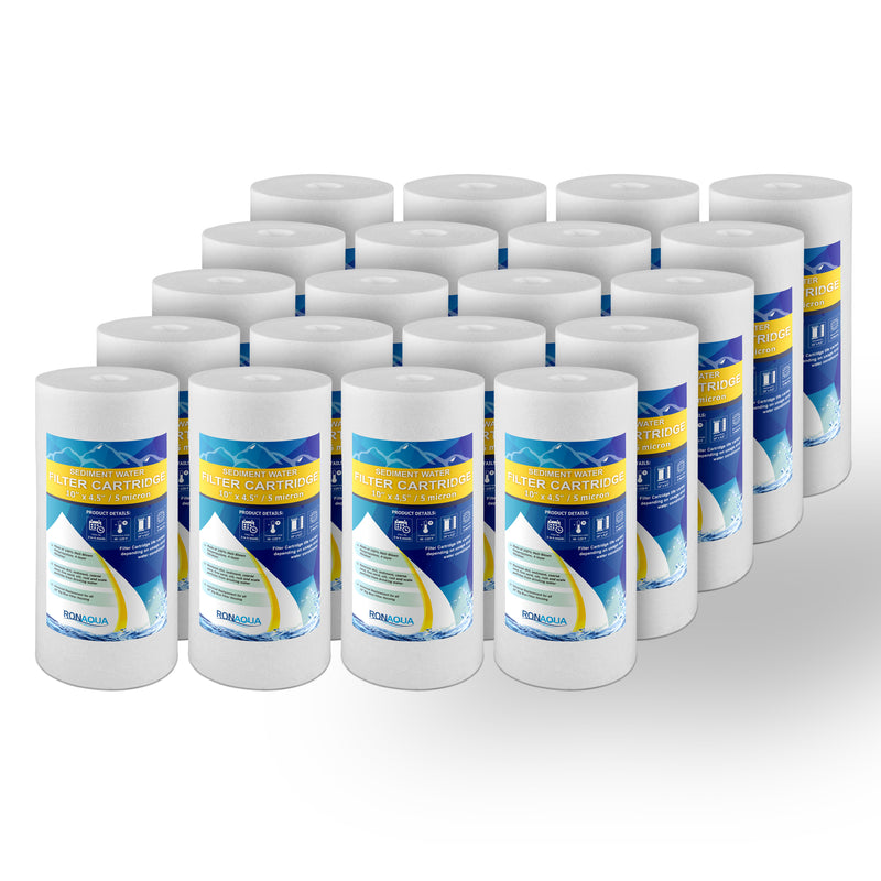 Big Blue Sediment Replacement Water Filters 5 Micron 10"x 4.5” Cartridges