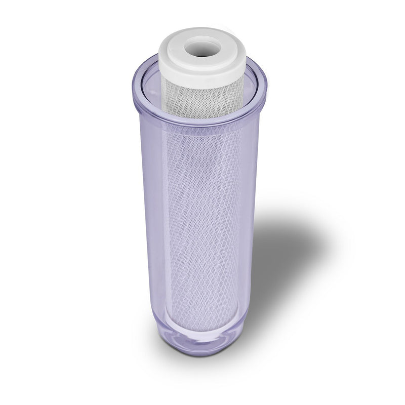 Dual Whole House Water System Second Stage 10 Inch 5 Micron Activated Carbon Block Filter with Housing