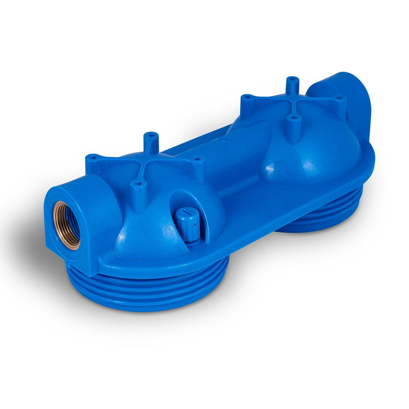 Dual 10 Inch 5 Micron Sediment and Carbon Block Whole House Water System Housing Cap