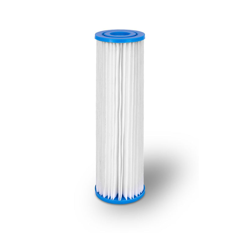 Dual Whole House Water System 10 Inch 5 Micron Pleated Sediment Filter Cartridge