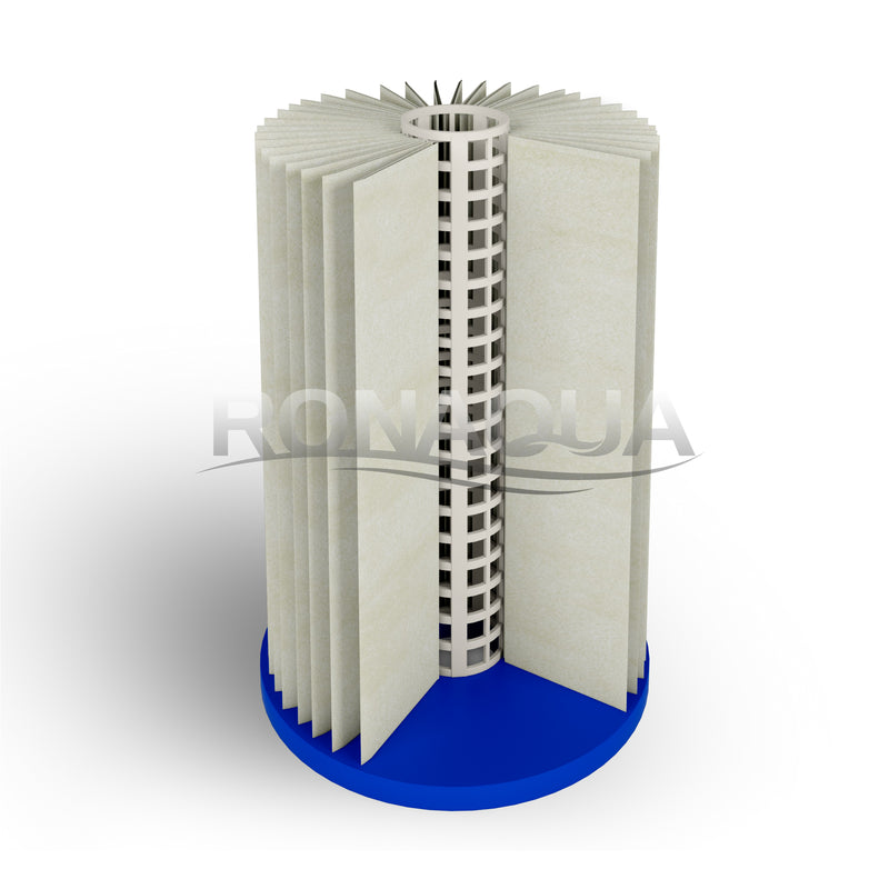 inside the pleated sediment filter